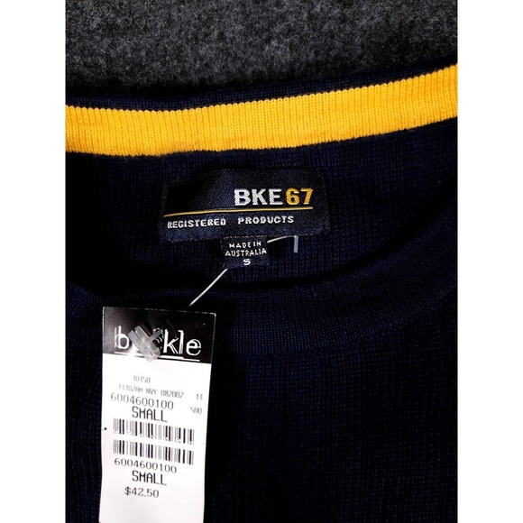 Vintage Buckle BKE Sweater Mens Small S Long Sleeve Sweatshirt Ribbed Y2K NWT - Picture 3 of 12